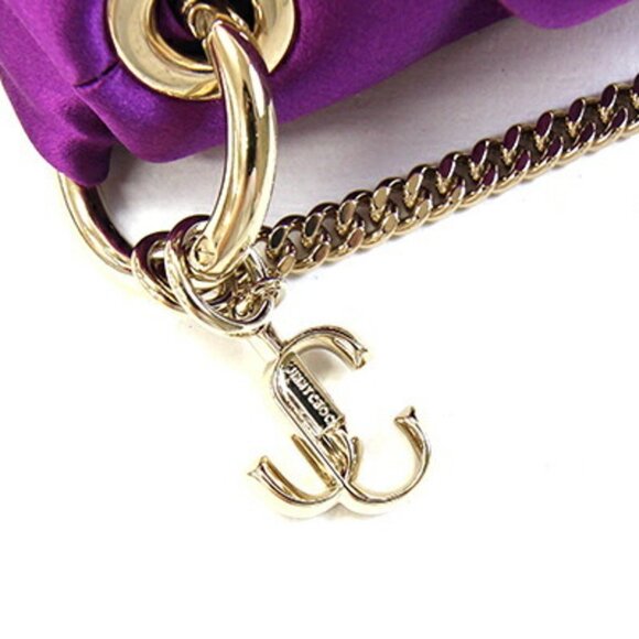 JIMMY CHOO Purple Shoulder Bag - Picture 5 of 8